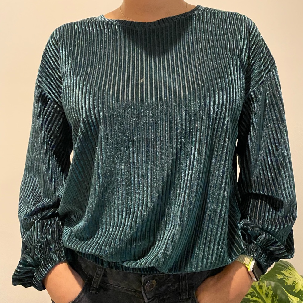 Green blouse